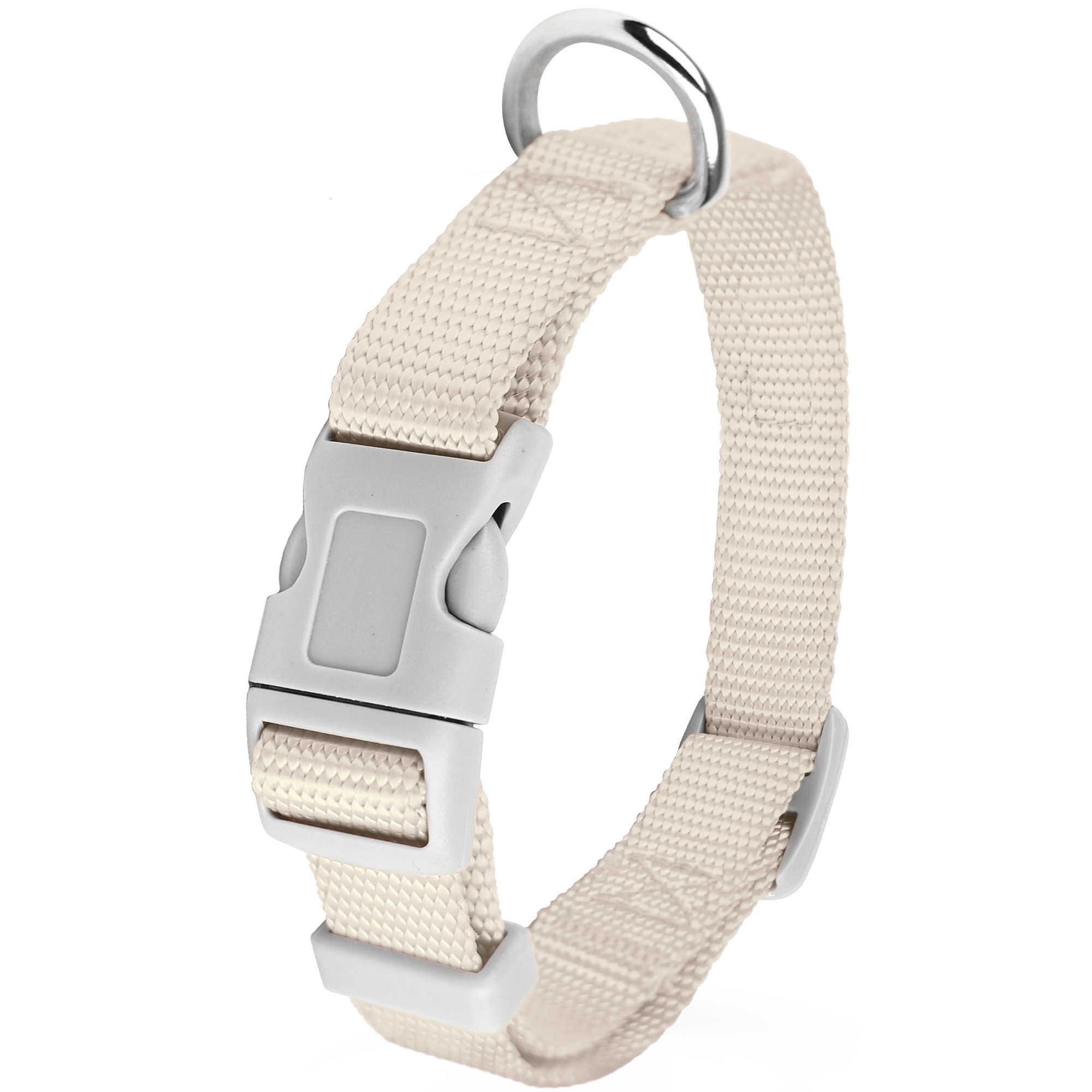 Collar para Perro Ajustable Chico CH Petit de Color Beige.