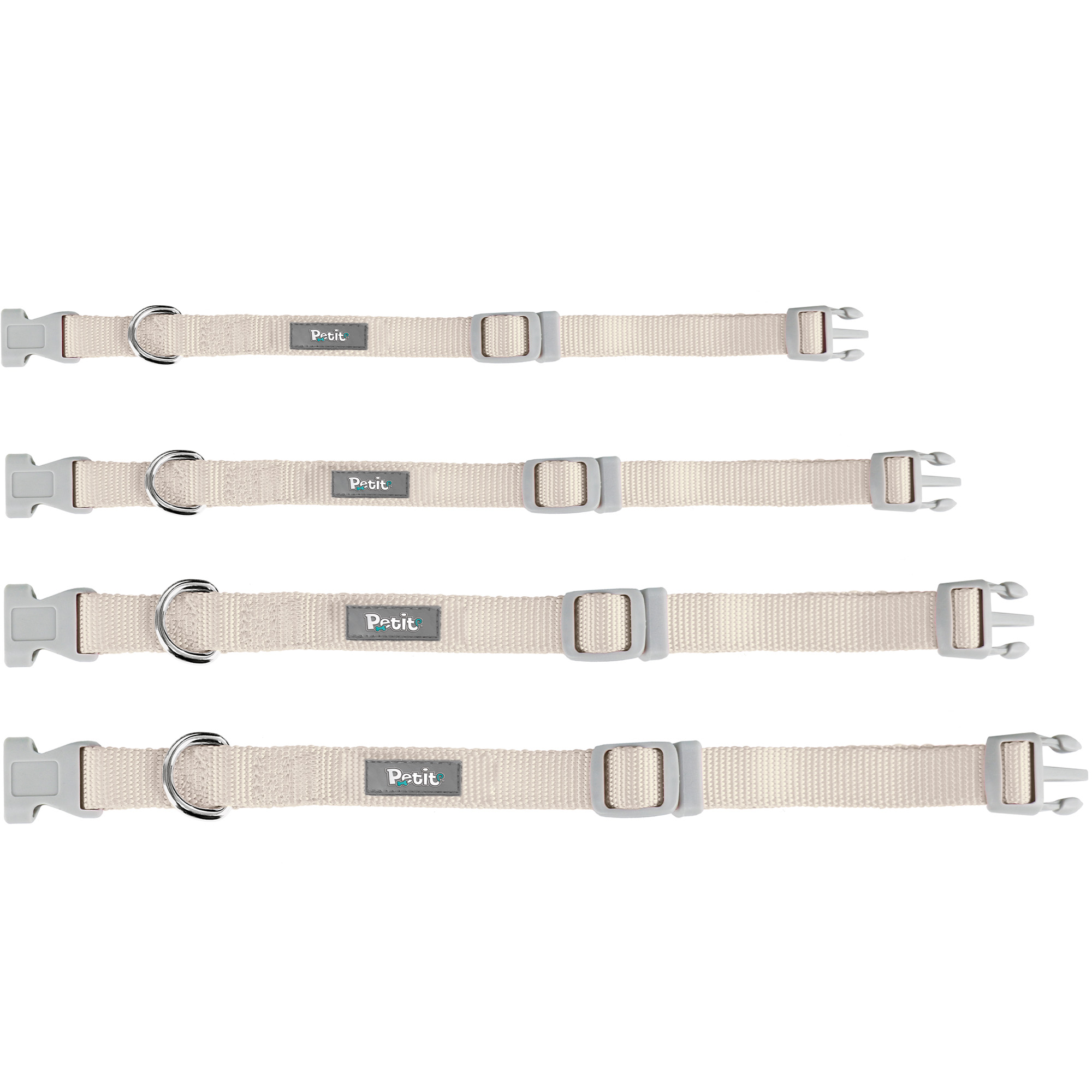 Collar para Perro Ajustable Chico CH Petit de Color Beige.