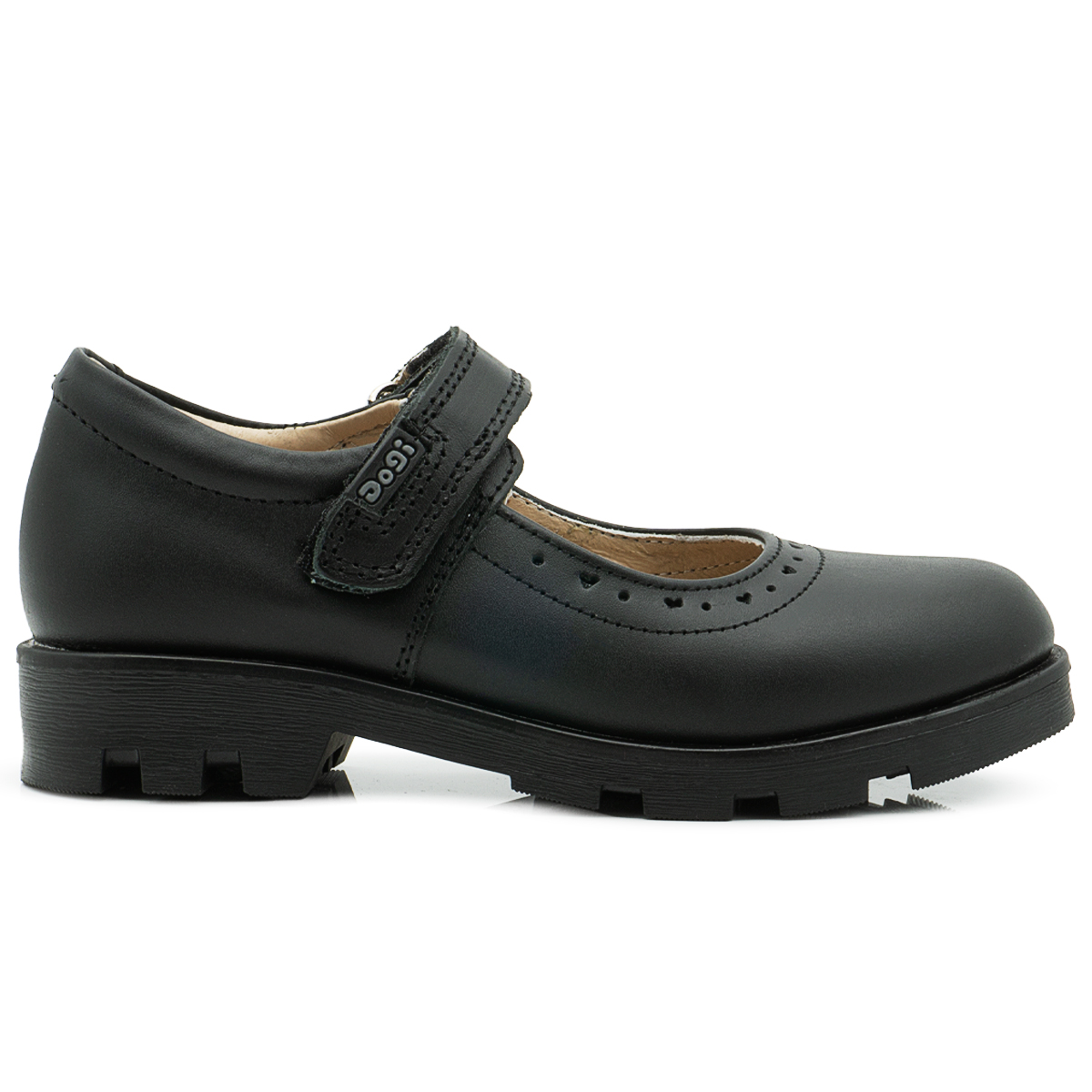 Zapatos Escolares Casuales Dama Piel Dogi Negro 22-26 