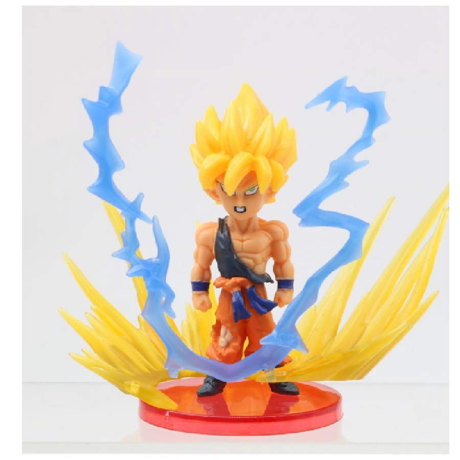 Kit 9 Figuras de Dragon Ball Z Juguetes de Super Saiyan, Son Goku, Gohan, Vegeta, Gogeta, Freezer, Black Goku, Broly
