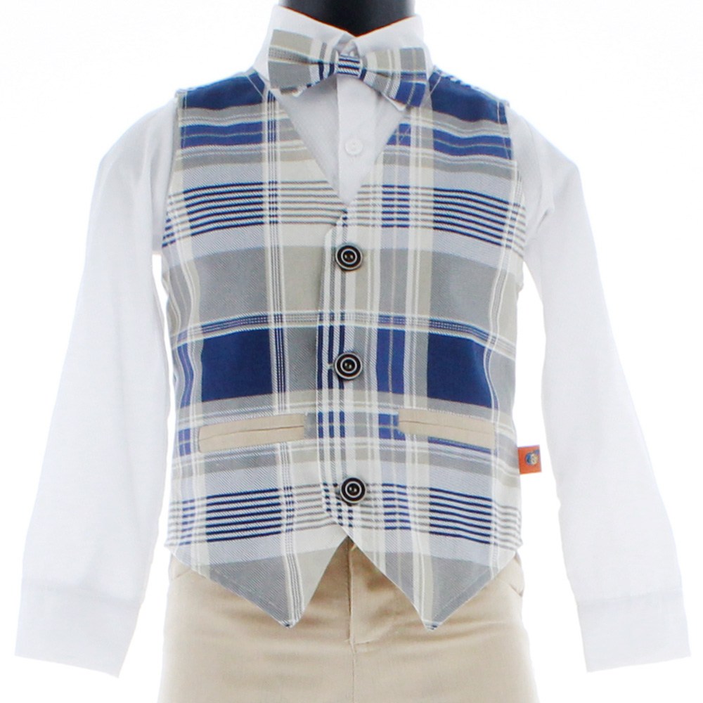 Conjunto de Vestir para Niño Camisa Pantalon y Chaleco 3641 1 a 8 años.
