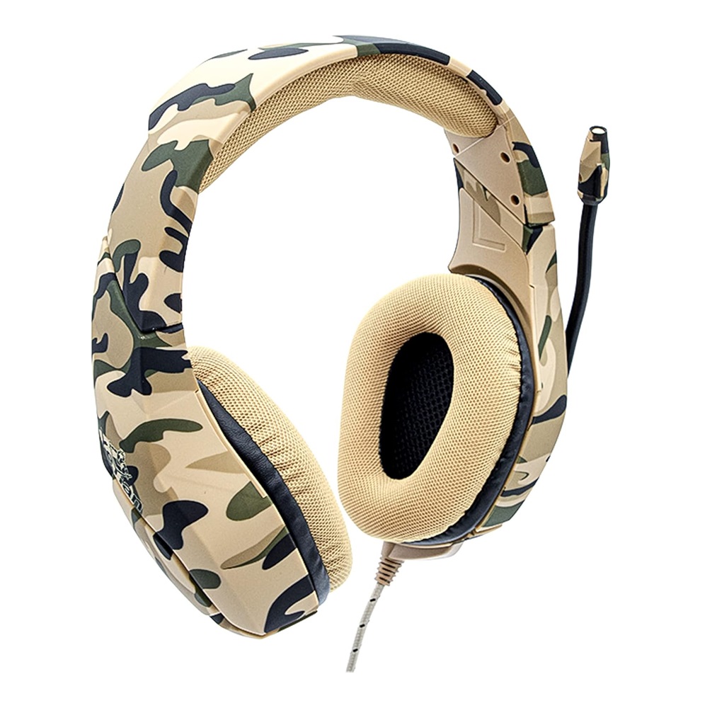 Audífonos Gamer Force S3000, Alámbrico, 2.2 Metros, 3.5mm Yeyian Camuflaje