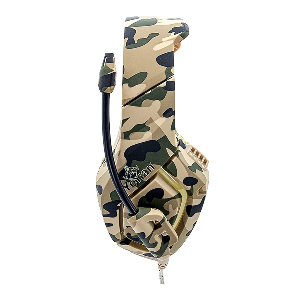 Audífonos Gamer Force S3000, Alámbrico, 2.2 Metros, 3.5mm Yeyian Camuflaje