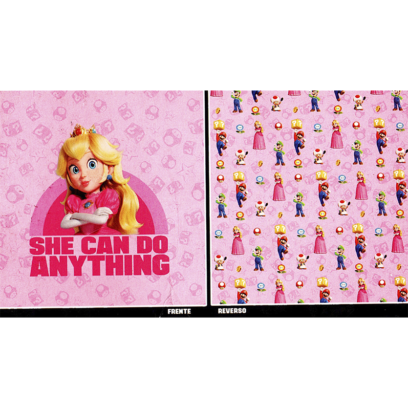 Cobertor matrimonial Princesa Peach.