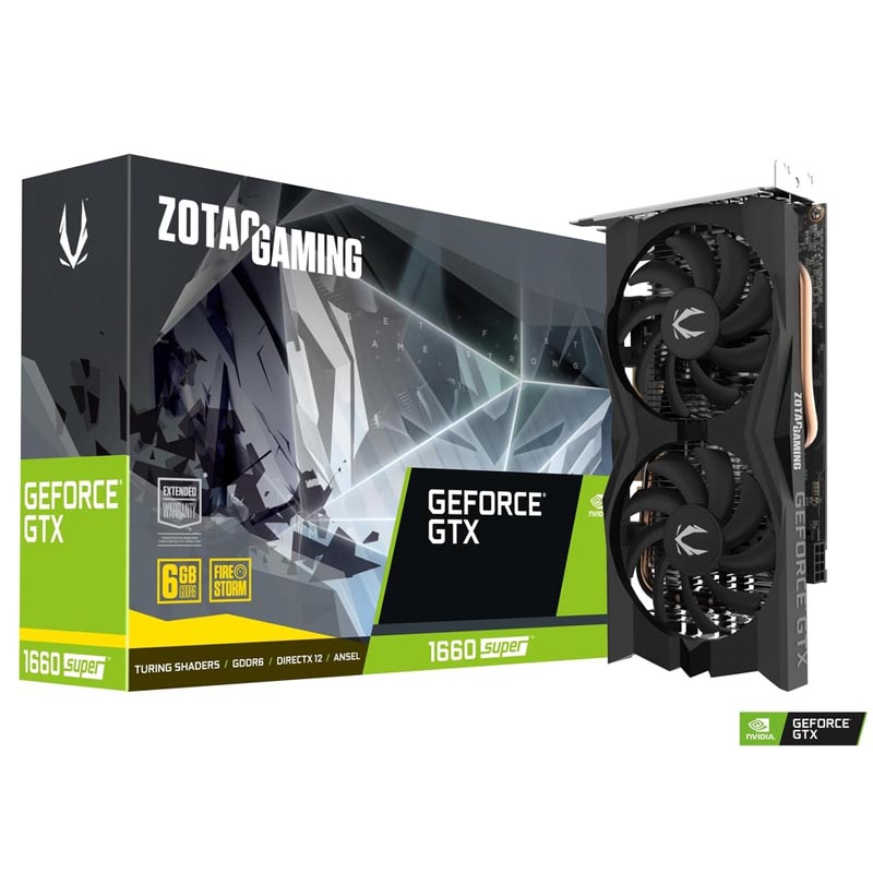 Tarjeta de Video Zotac NVIDIA GeForce GTX 1660 Super Gaming Twin Fan, 6GB 192-bit GDDR6, PCI Express 3.0