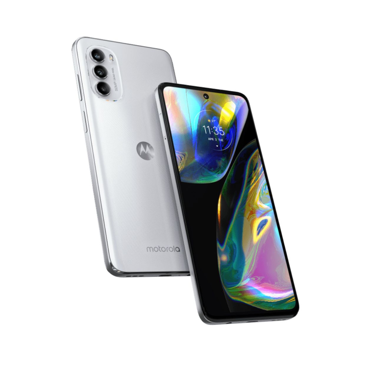CELULAR Motorola Moto G82 5G 6.6", 128GB, 6GB RAM, Blanco LIBERADO