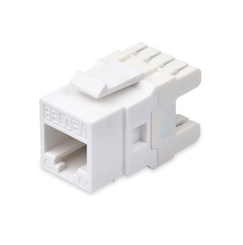 Jack Modular Cat6+ KeyConnect, 1x RJ-45 Belden Blanco