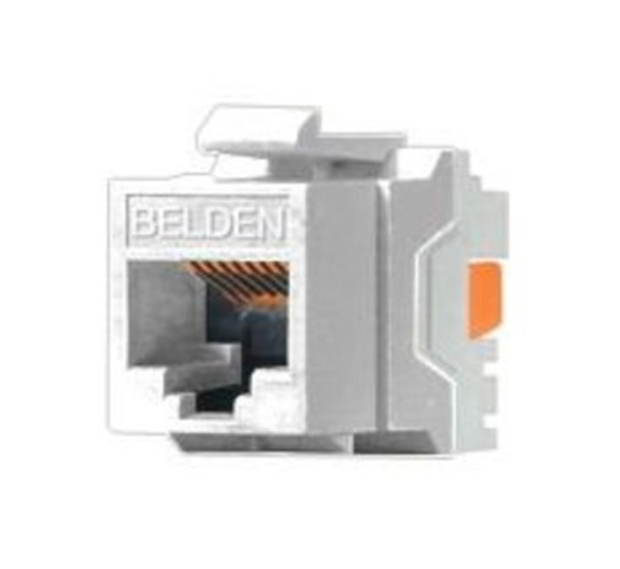 Jack Modular Cat6+ KeyConnect, 1x RJ-45 Belden Blanco