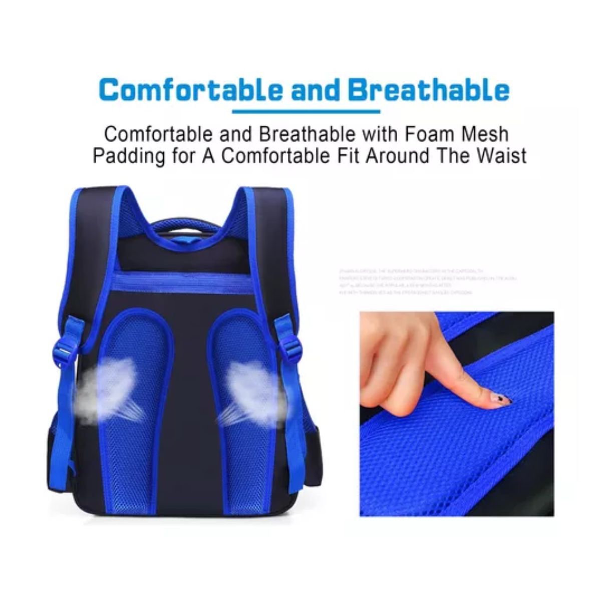 Mochila Kinder Escolar Capitan America Azul