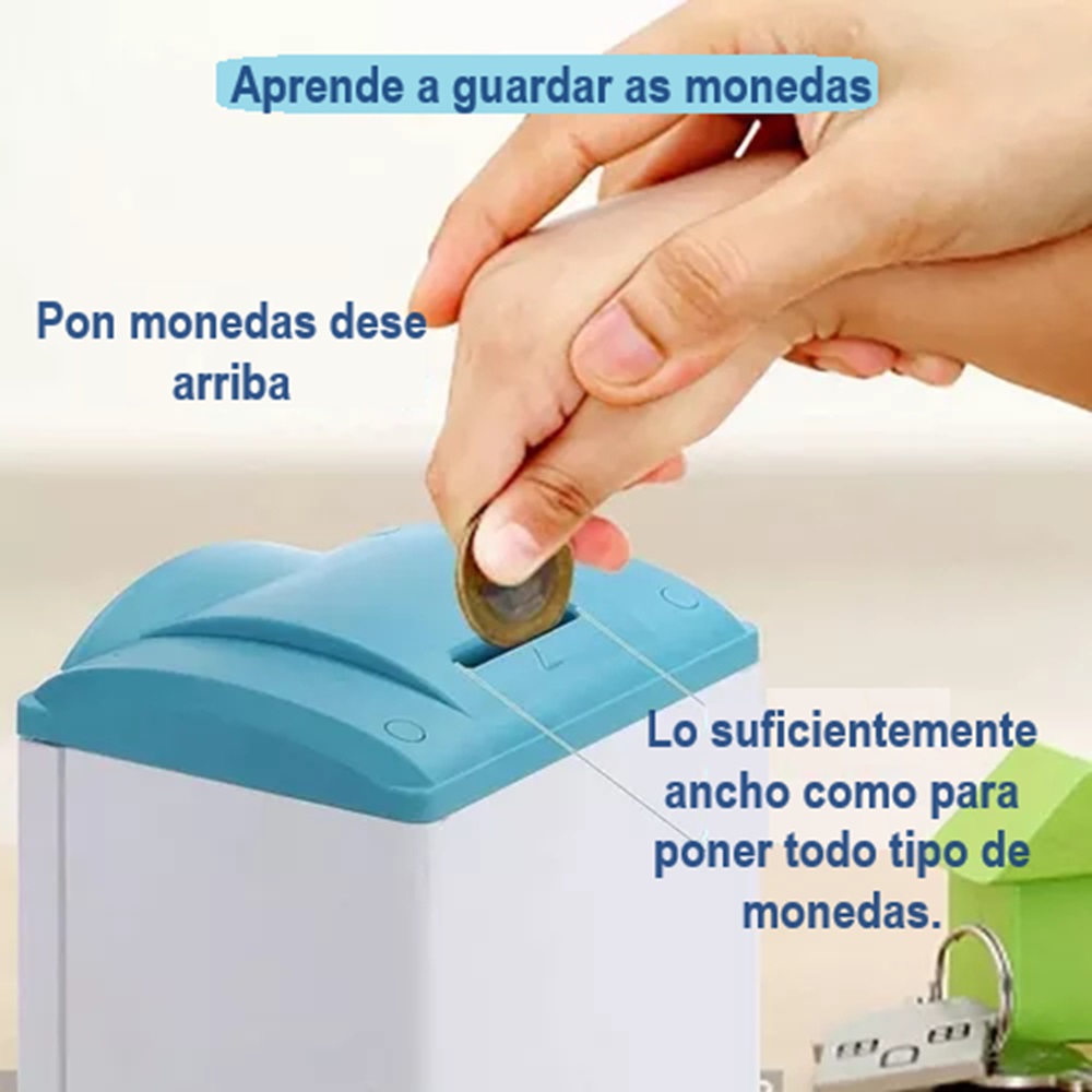 Alcancia electronica con huella digital