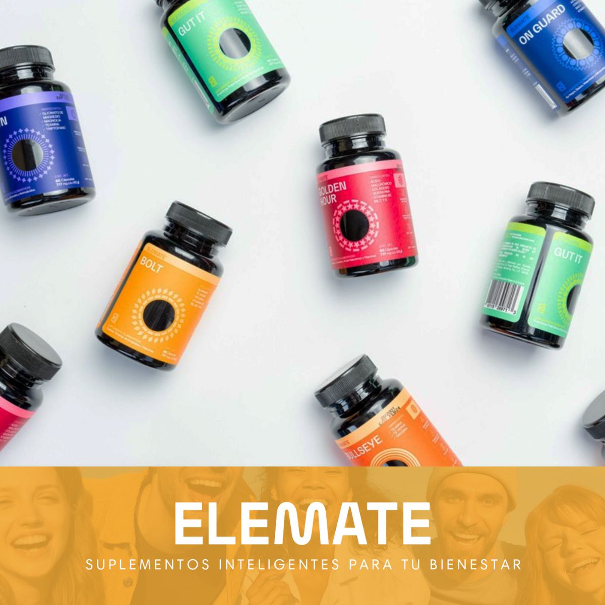 Pack Rendimiento Pre Entreno: Combinación de Bullseye y Bolt. Suplementos 100% Naturales con Vitaminas B, L-Tirosina, Cafeína Anhidra, L-Teanina. Incluye 60 Cápsulas Veganas cada Pote