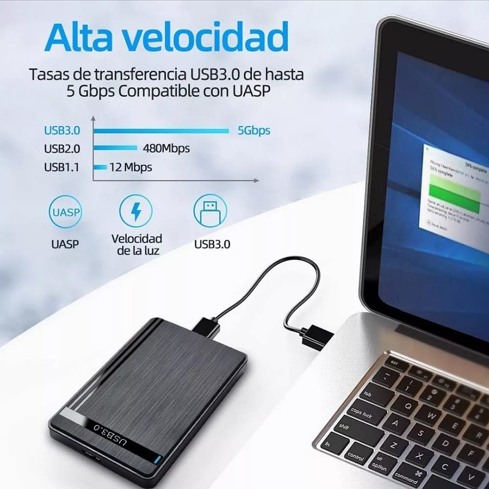 Gabinete Carcasa Disco Duro Externo Usb 3 Sata 2.5 Adata