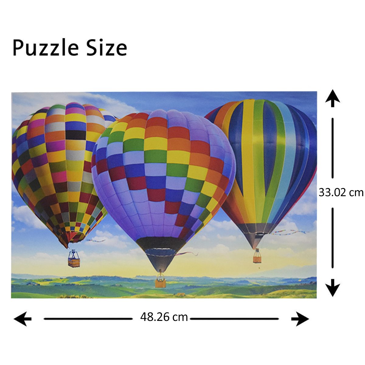 Rompecabezas de 500 Piezas Diseño Globos Aerostáticos.
