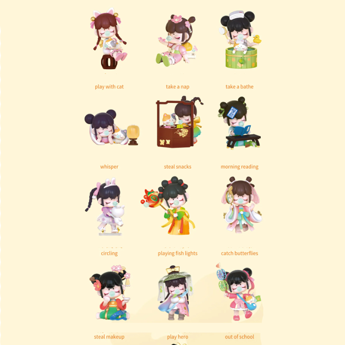 Caja Sorpresa Nanci Figuras en Acción Muñeca Sorpresa.