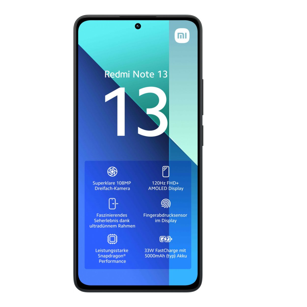 CELULAR Xiaomi Redmi Note 13 6.67" Dual Sim, 256GB, 8GB RAM, AZUL Y VERDE LIBERADO