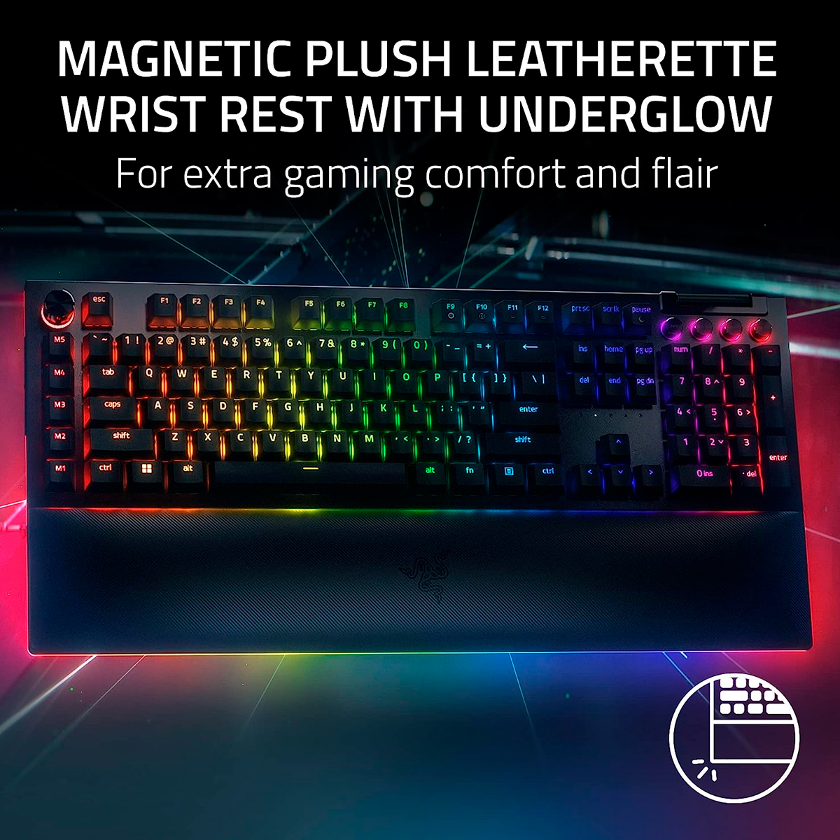 Teclado Mecanico Gamer BlackWidow V4 Switch Verde US Reacondicionado Tipo A