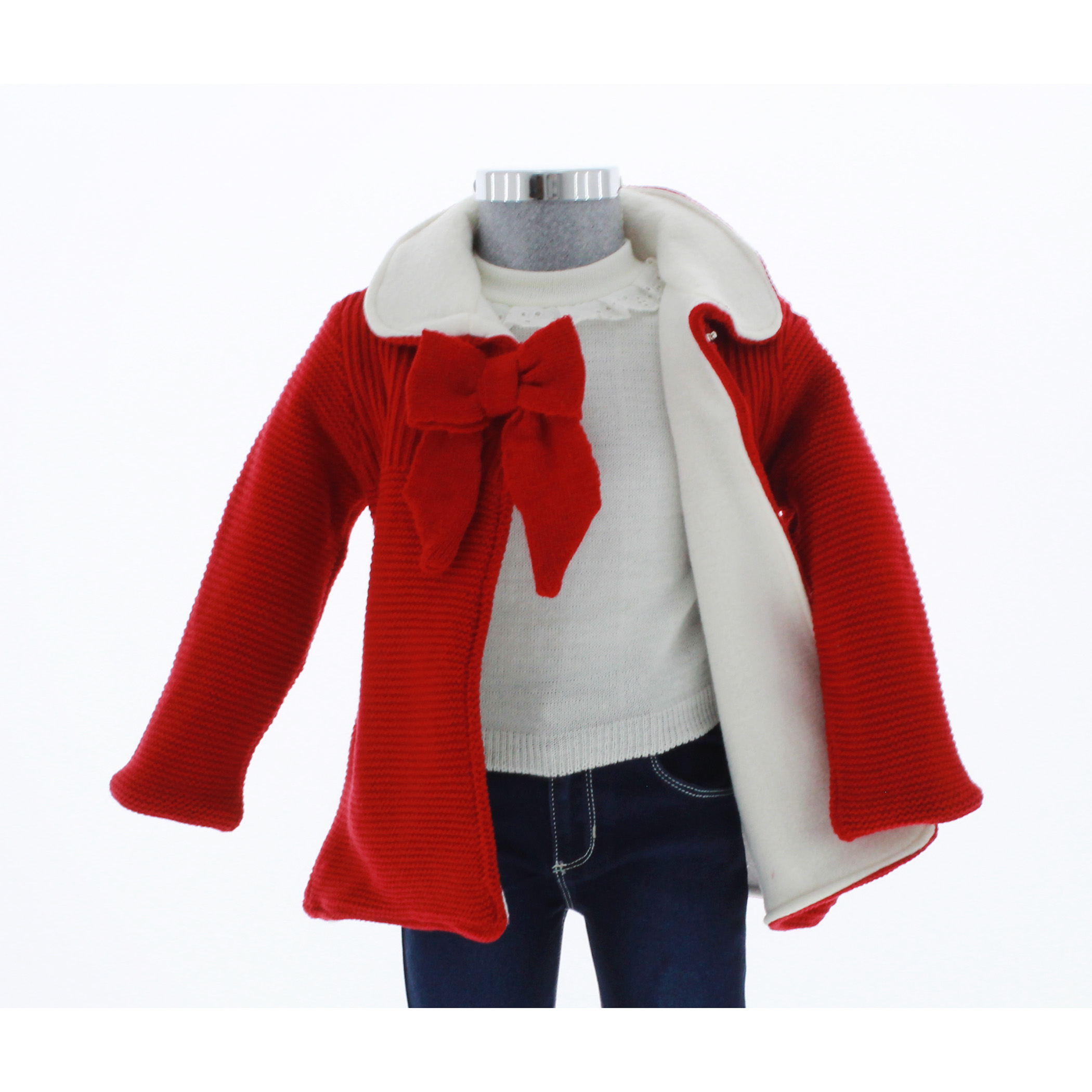 Abrigo Rojo para Niña Forrado 3644 1 A 8 Años