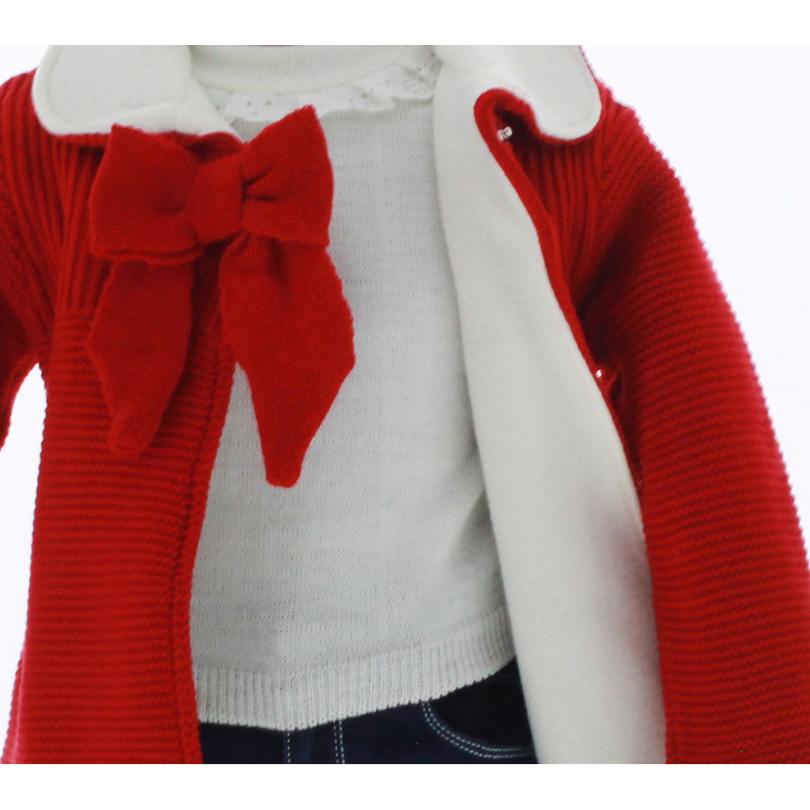 Abrigo Rojo para Niña Forrado 3644 1 A 8 Años