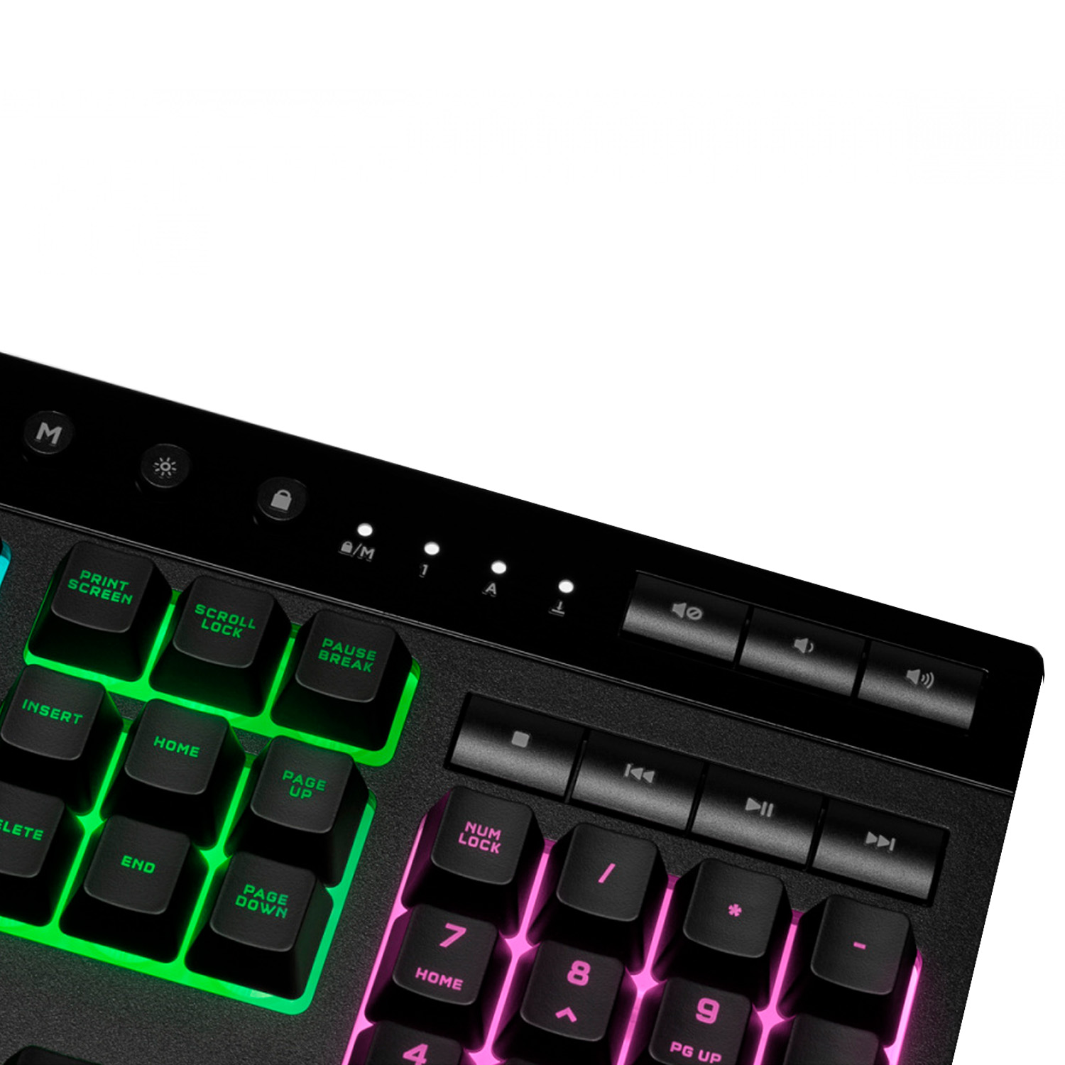 Teclado Gamer Corsair K55 Rgb Pro Lite Gaming Alámbrico Negro Ingles.