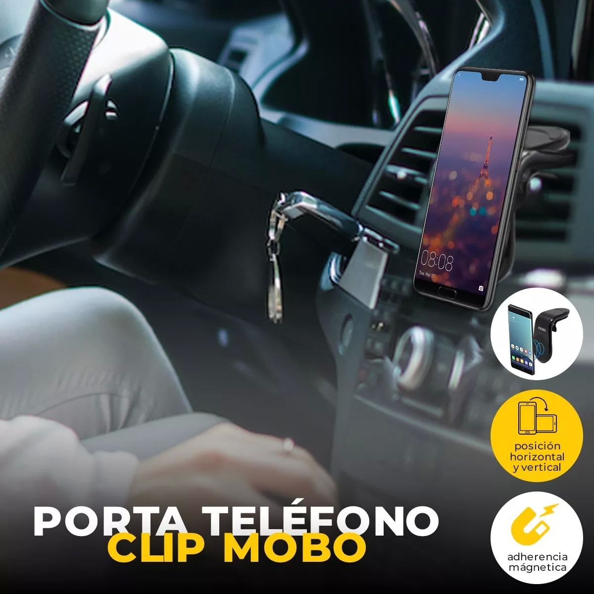 Soporte Magnético Para Auto Porta Celular Mobo.