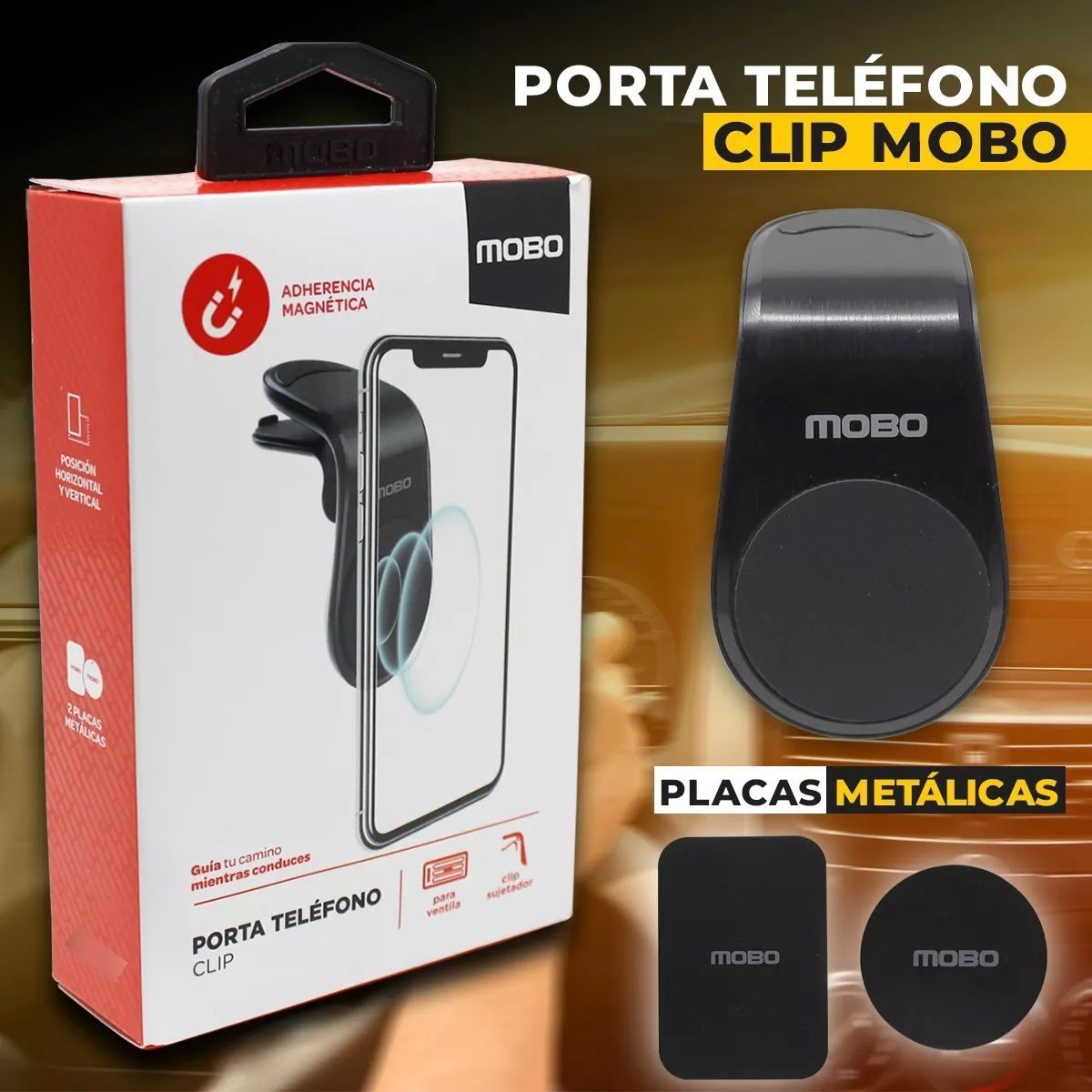 Soporte Magnético Para Auto Porta Celular Mobo.