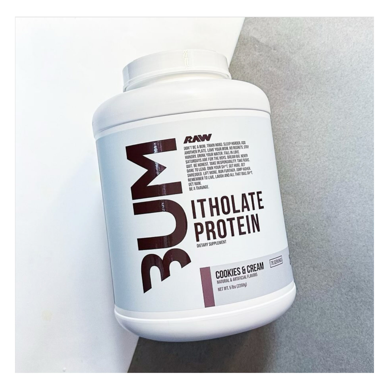 Proteina ISO Raw CBum Itholate Protein 5lbs 73 Serv. - Vanilla