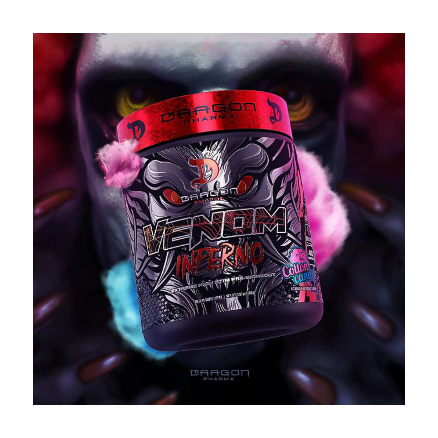 Pre-Entreno Dragon Pharma Venom Inferno 280g 40/20 Serv. 