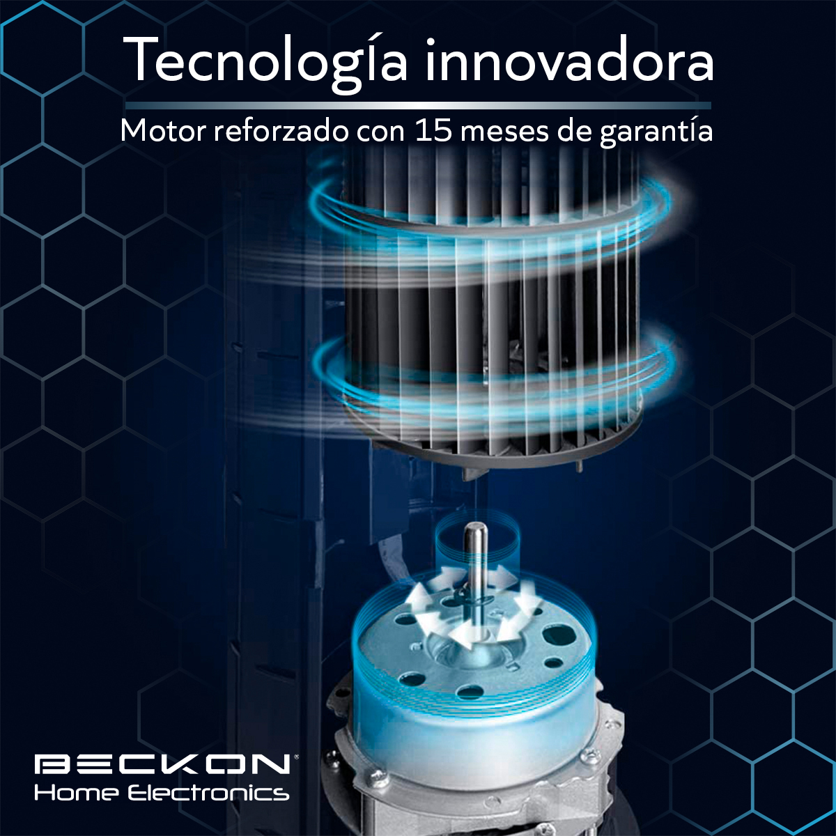 Ventilador de torre WOOD+ acabado tipo madera con oscilación 90 cm de alto
