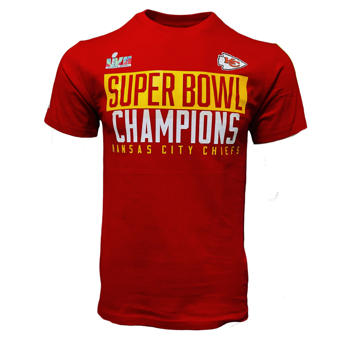 Playera Manga Corta 100% Algodón ProLine NFL KC CHIEFS Superbowl Champions 2023 Collection
