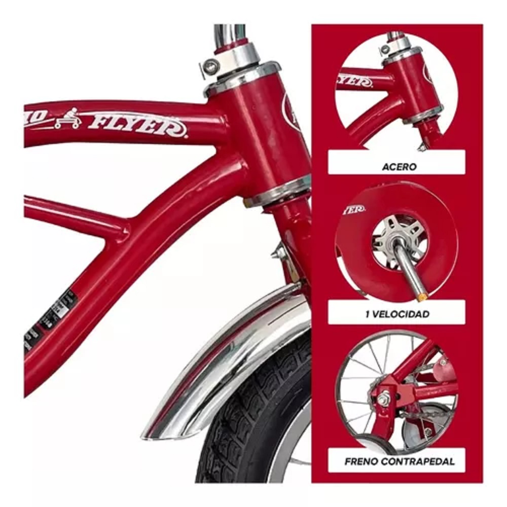 Bicicleta Radio Flyer Cruiser R12