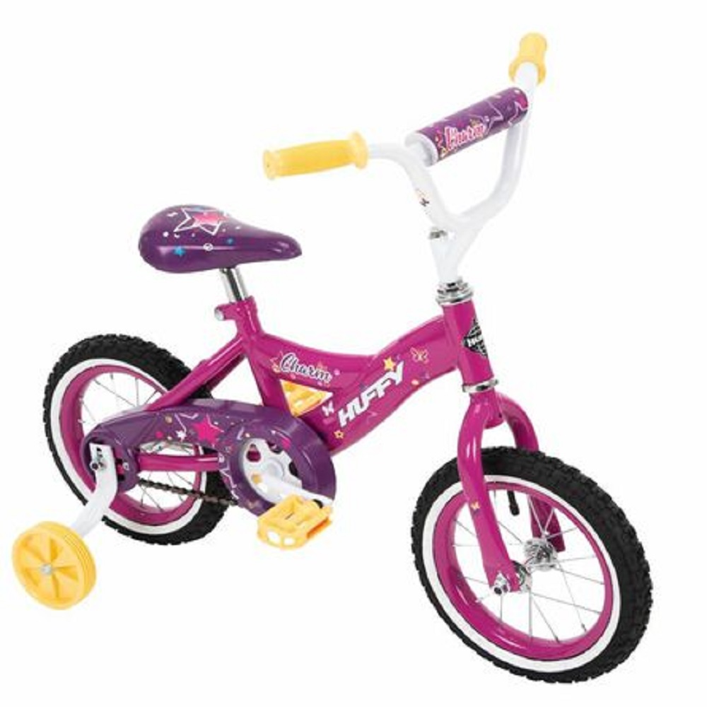 Bicicleta Infantil R12 Freno Pedal Charm Rosa Huffy