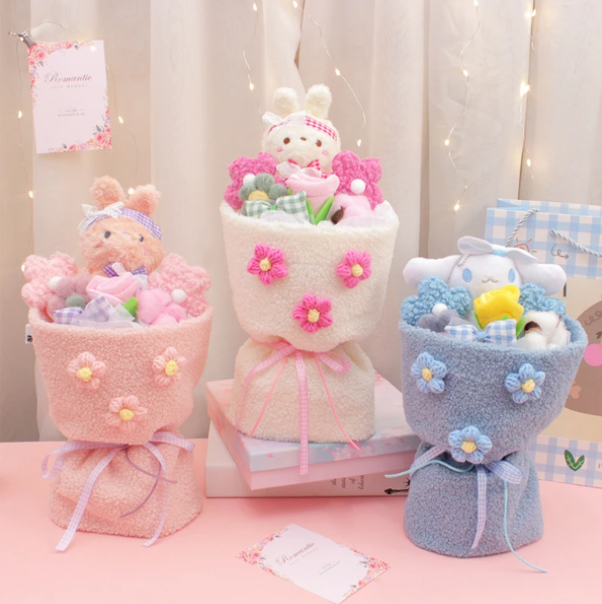 Ramo Flores Peluche Conejo Bouquet Grande