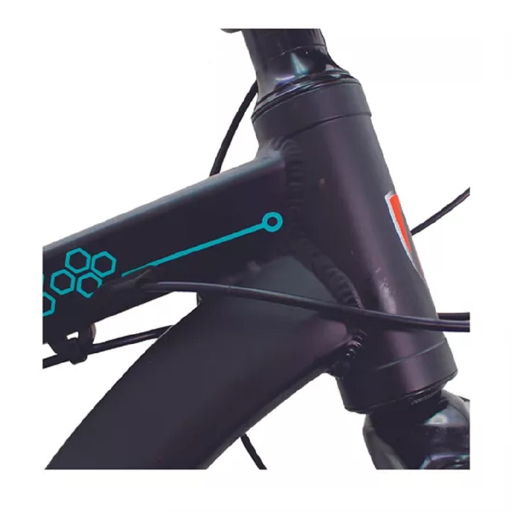 Mountain bike Monk Montaña Keil R29 21 Velocidades frenos de disco mecánico cambios Shimano Tourney TZ color negro con pie de apoyo