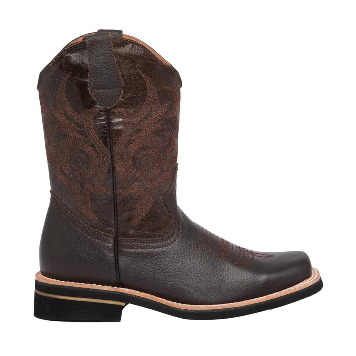 Botas vaqueras lisas marca Jc McCoy color chocolate mod. 1102537