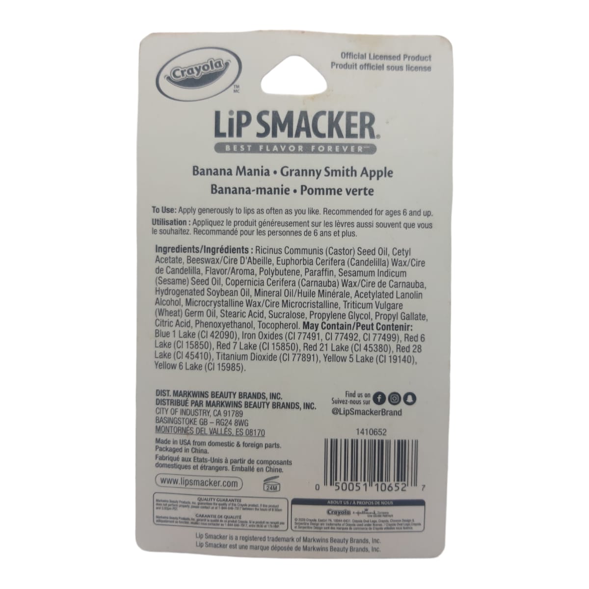 Lip Smacker. Dúo Crayola - Bálsamo Labial