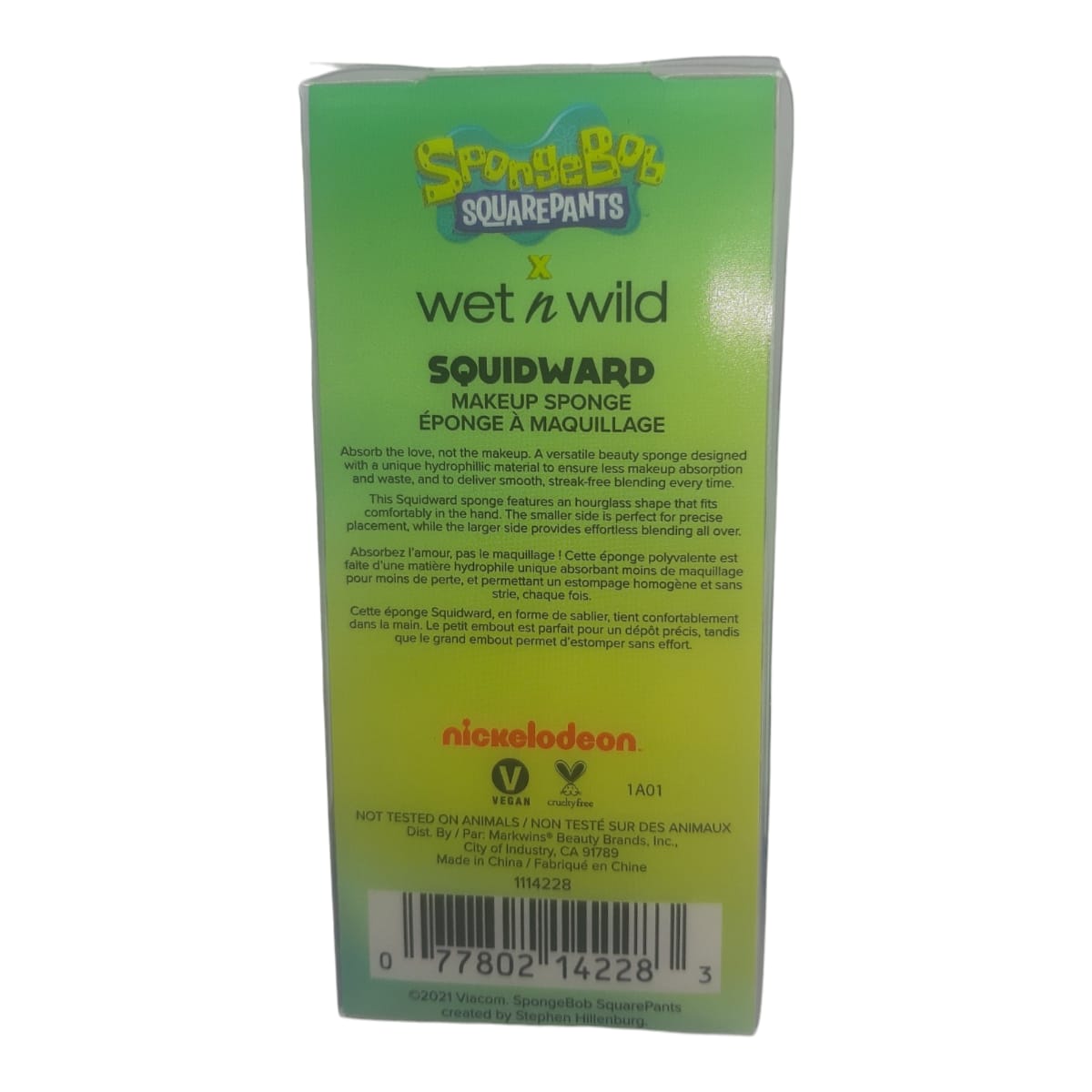 Bob Esponja Wet N Wild Maquillaje Calamardo Nick Verde