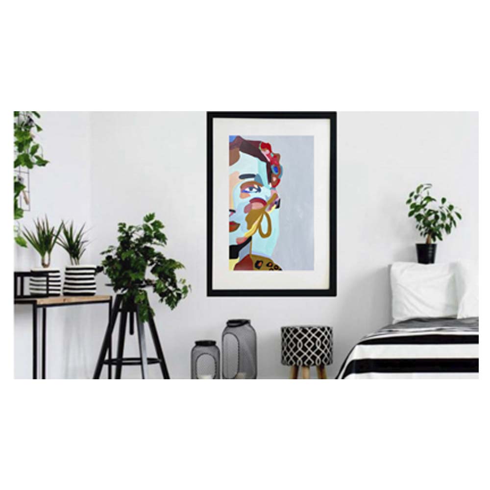 Cuadro decorativo moderno pintado totalmente a mano técnica acrílico