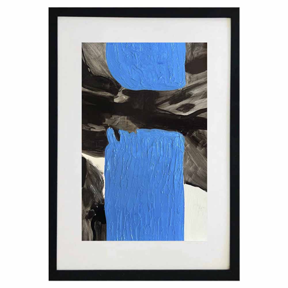 Cuadro abstracto 4 vistas pintado a mano técnica acrílico con hoja de oro