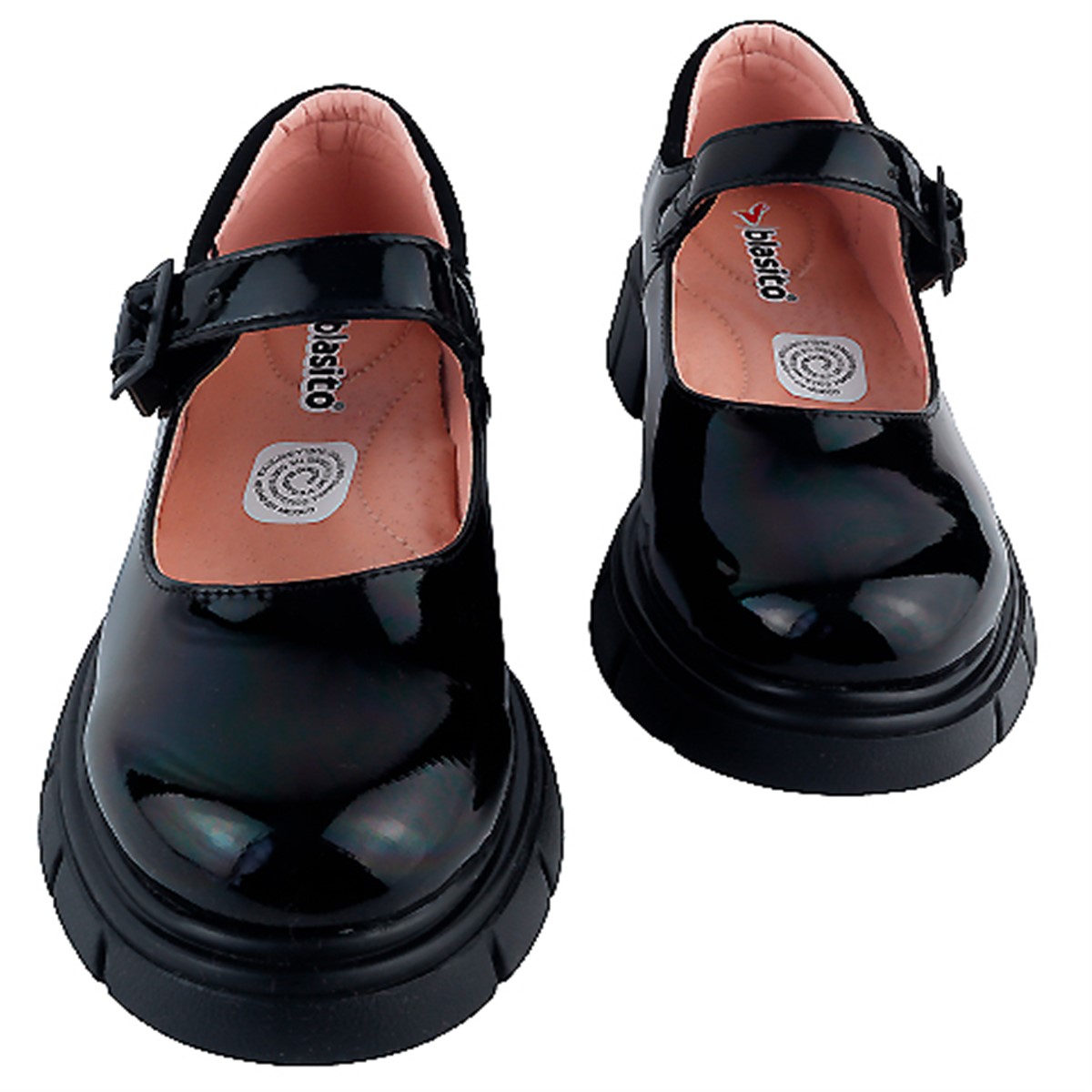 Zapatos Blasito Escolares Niña Arco Soporte Charol 23e130-cn
