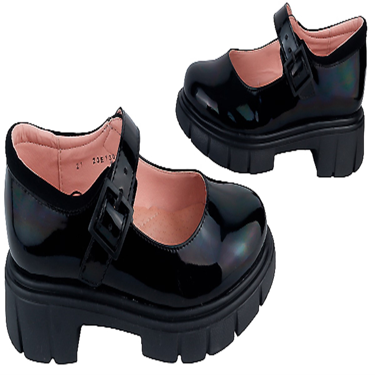 Zapatos Blasito Escolares Niña Arco Soporte Charol 23e130-cn