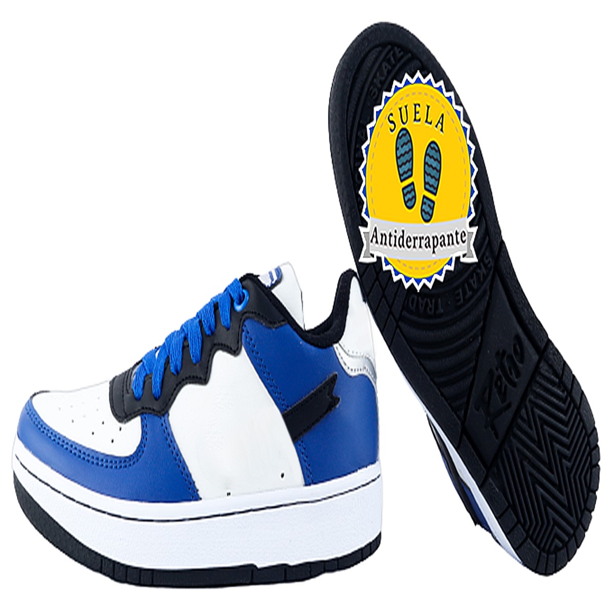Tenis Juvenil Deportivo Ligero Skate Casual Cosidos 1111-brn