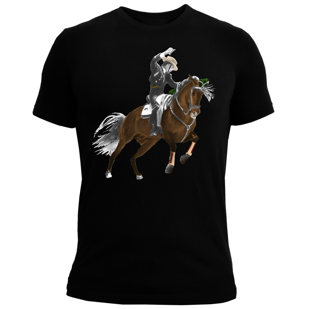 Playera Hombre Estampada Moda Premium Caballo Rejoneador Toros Fiesta brava