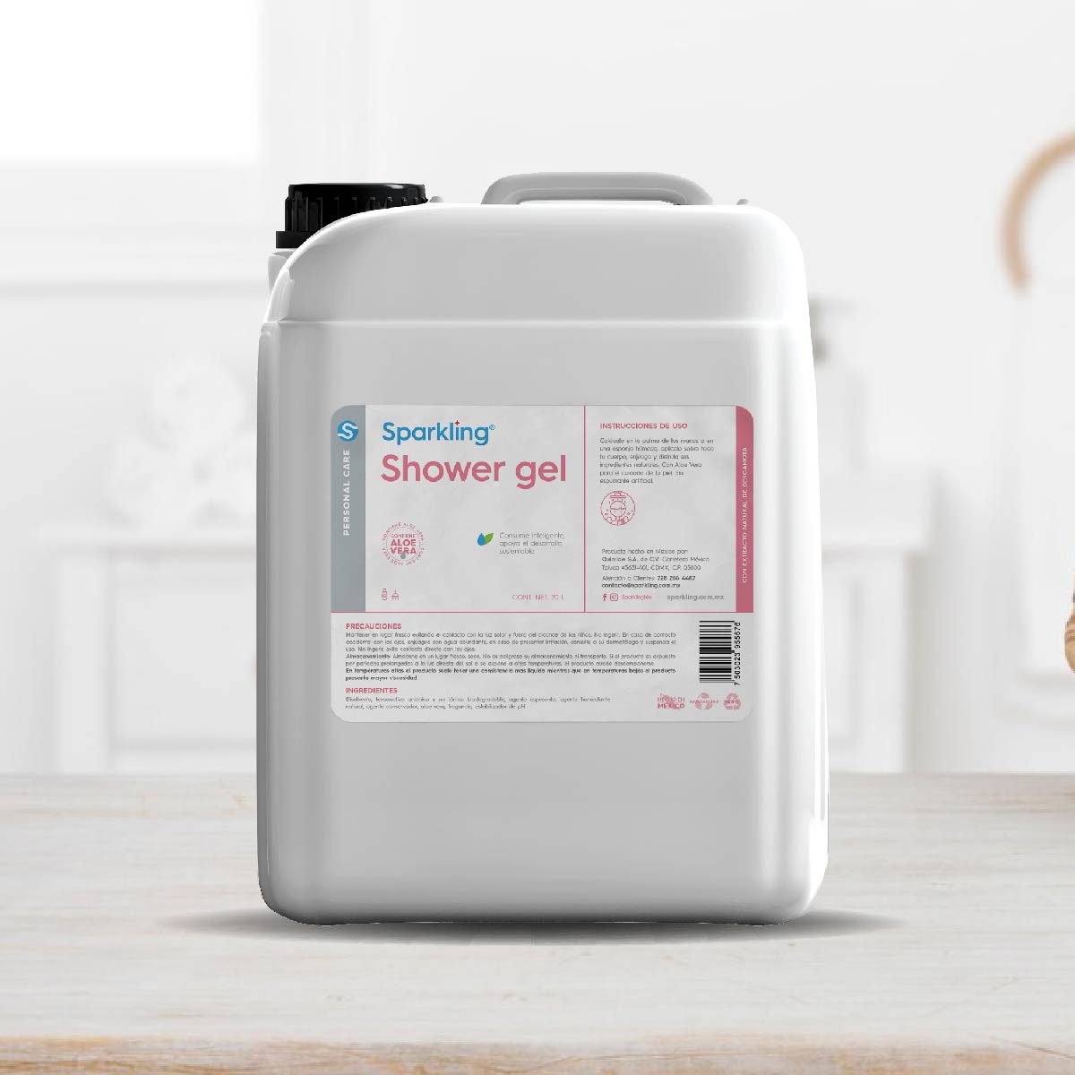 Sparkling Shower Gel corporal de ducha semilíquido 20 litros.