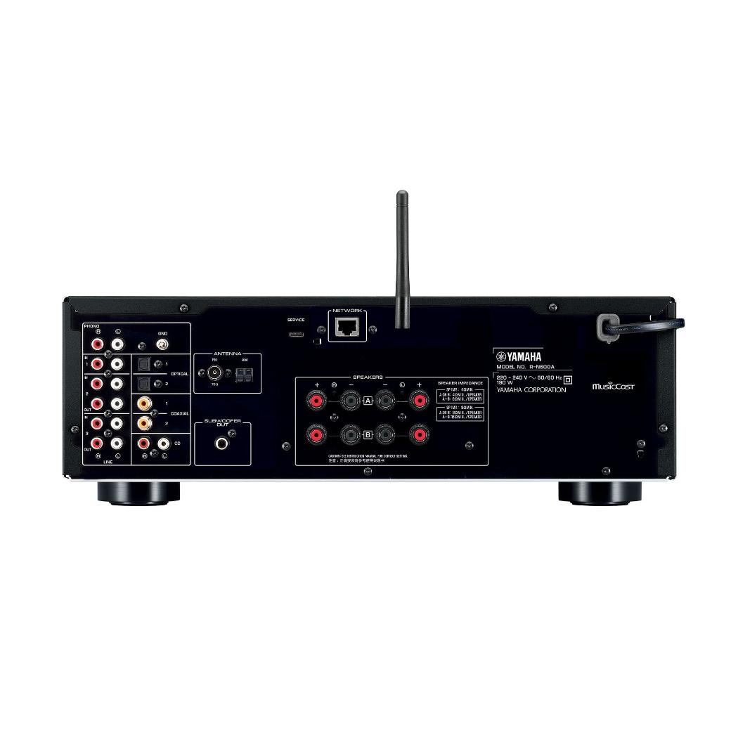 Amplificador Estéreo YAMAHA R-N600A 175W Wi-fi/USB/AirPlay.