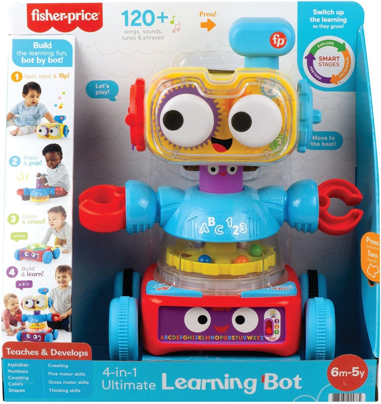 Fisher-Price Juguete para Bebés Tri Bot Robot de Aprendizaje