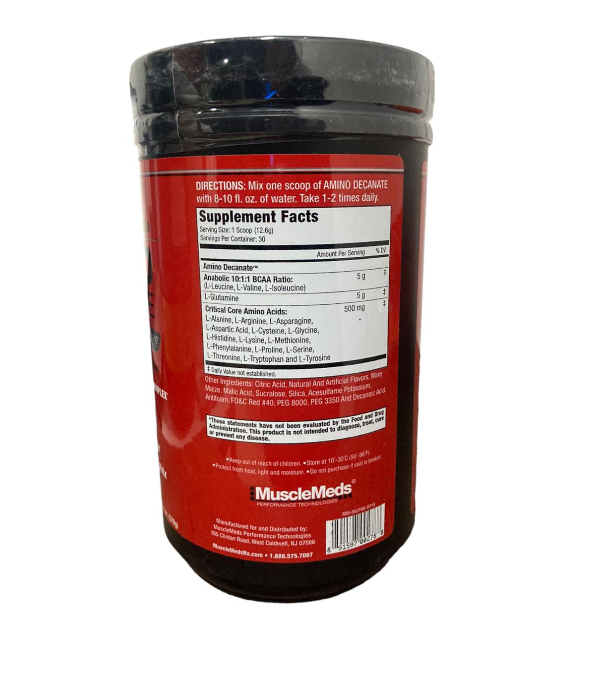 Aminoacido Amino Decanate MuscleMeds 378G 30Serv.