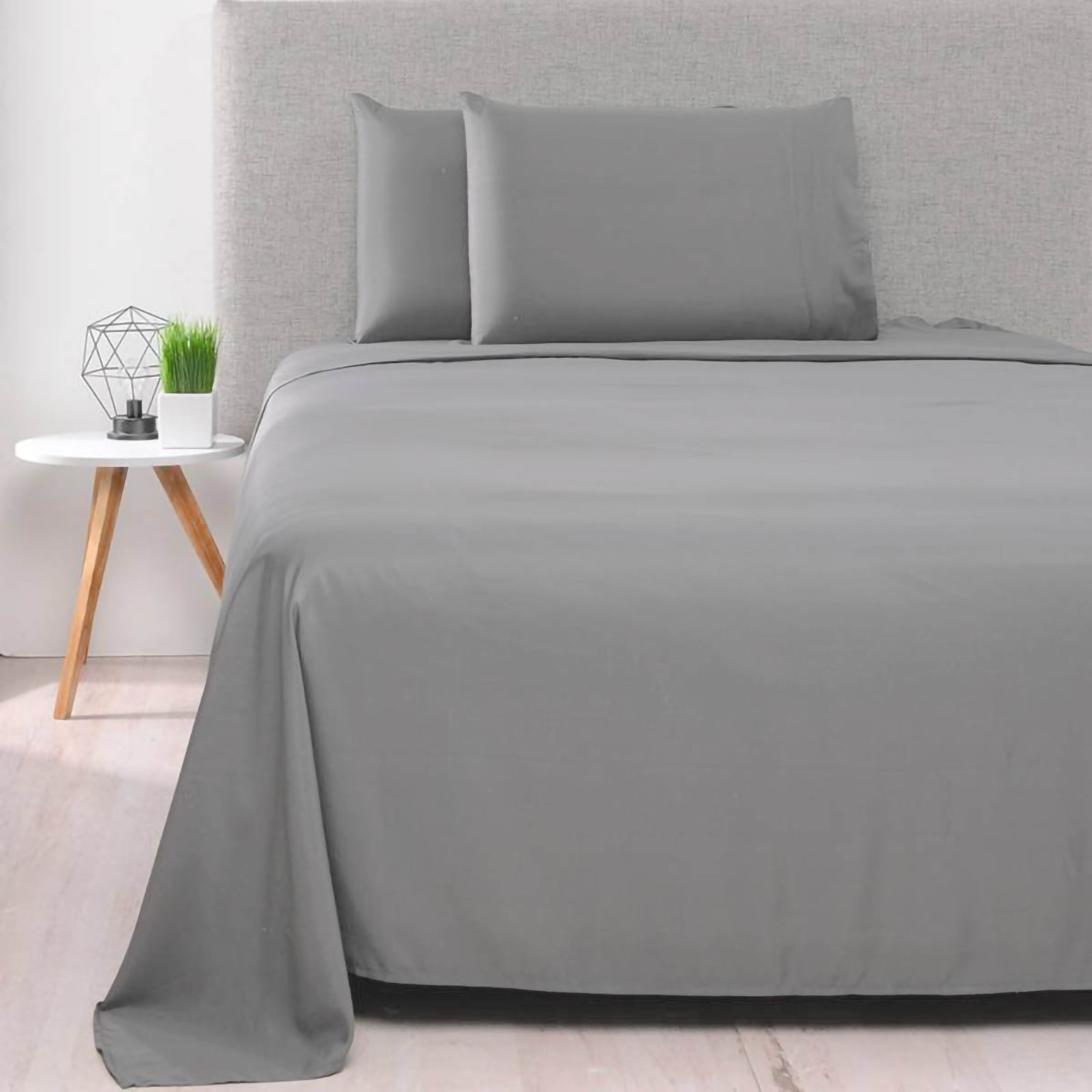 JUEGO DE SABANAS SOLID PERLA | QUEEN SIZE