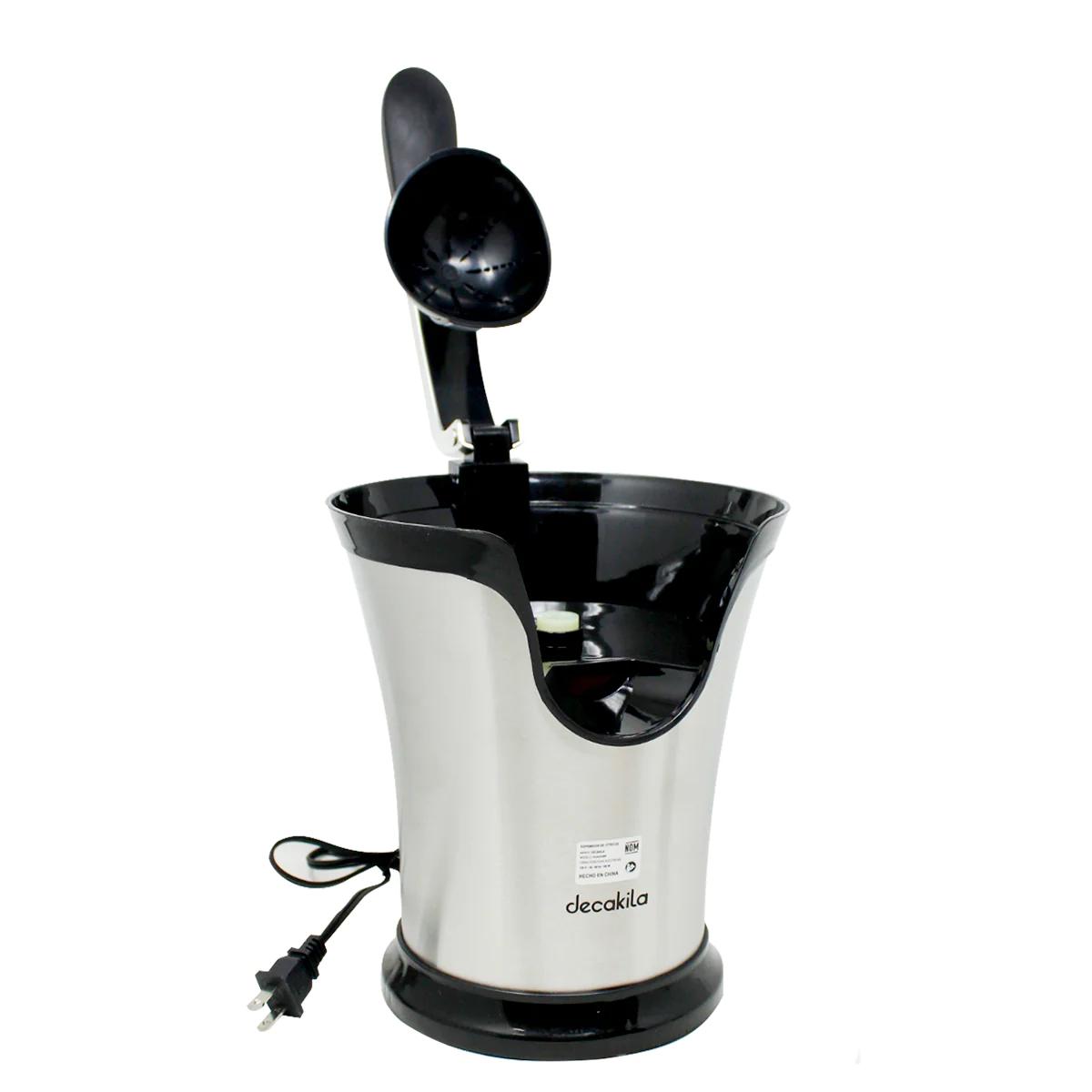 Exprimidor de cítricos doble cono acabado acero Decakila
