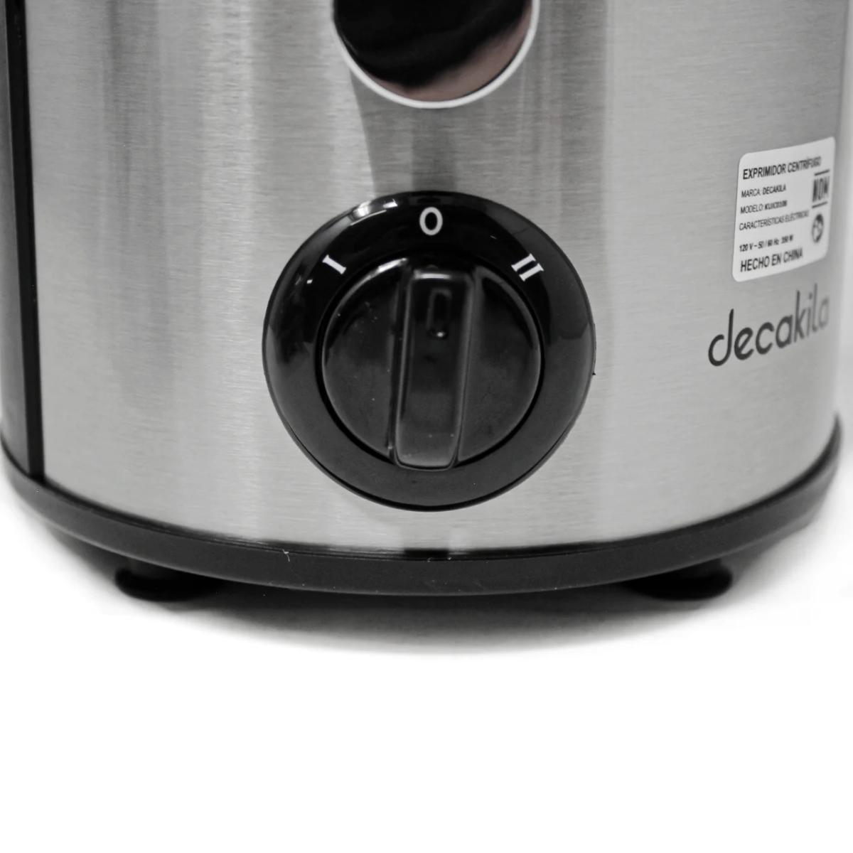 Exprimidor de cítricos doble cono acabado acero Decakila