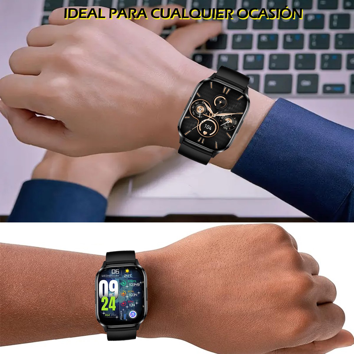 Smartwatch Reloj Inteligente Serie 6 Pantalla AMOLED Negro